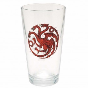 Game of Thrones Distressed House Targaryen Pint Glass