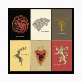 Game of Thrones Distressed House Sigil Magnets [Set of 6]