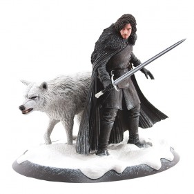 Game of Thrones Jon Snow & Ghost Collectible Statue