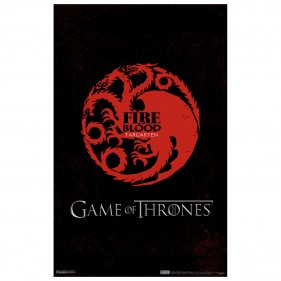 Game of Thrones House Targaryen Poster [11×17]