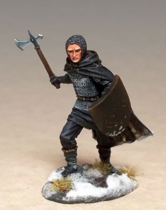 Night’s Watch Warrior with Weapon/Shield Choices (Masterworks Miniatures)
